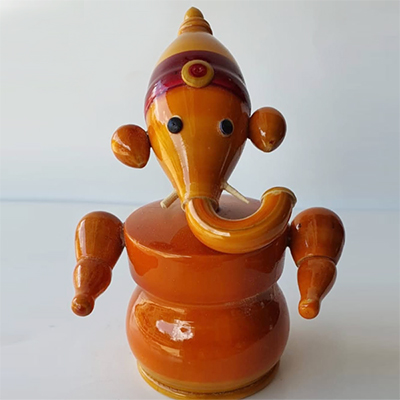 "Etikoppaka Wooden Lord Ganesh -A-12 - Click here to View more details about this Product